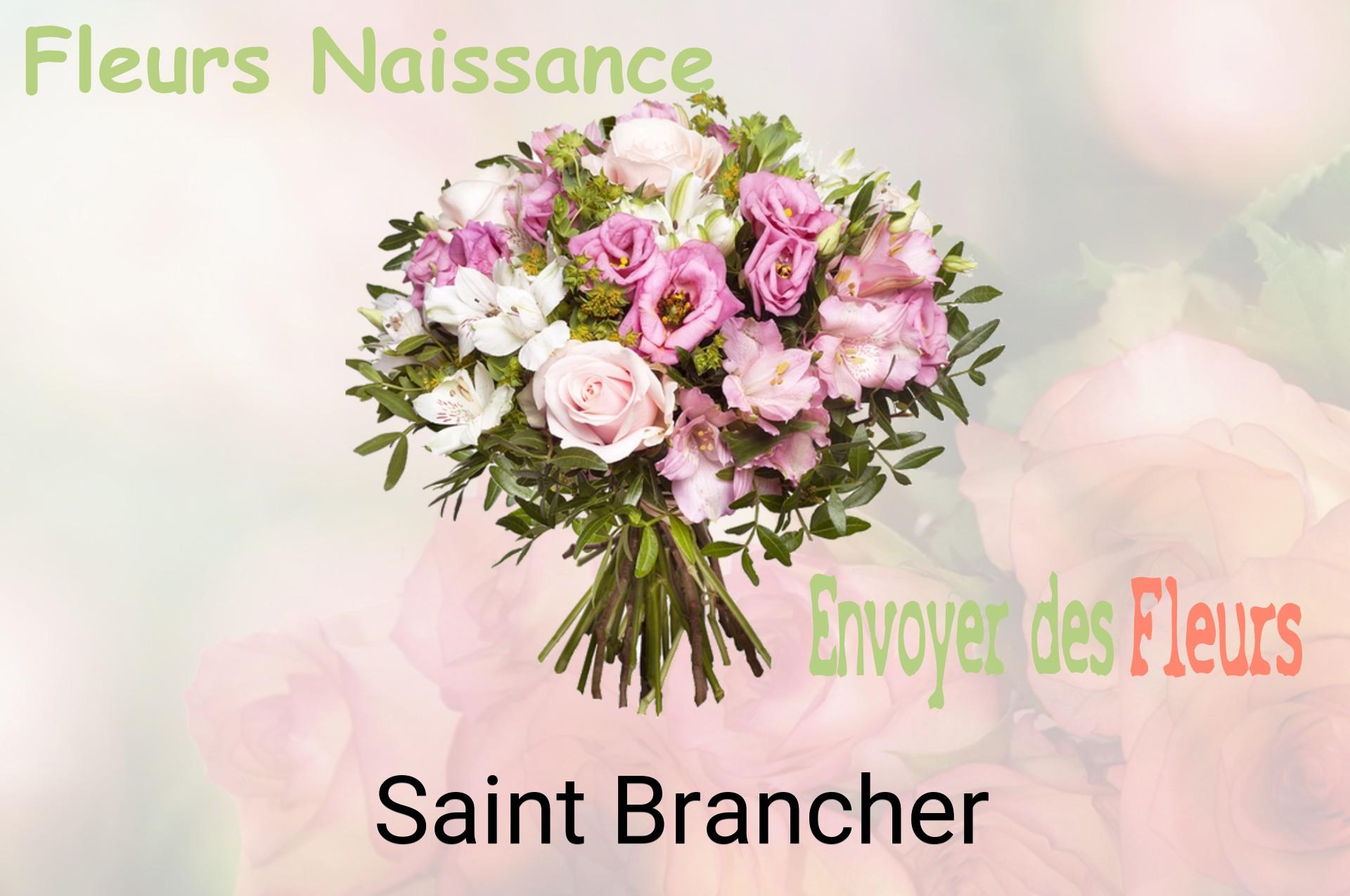 Bouquet de fleurs de naissance livré à Saint-Brancher